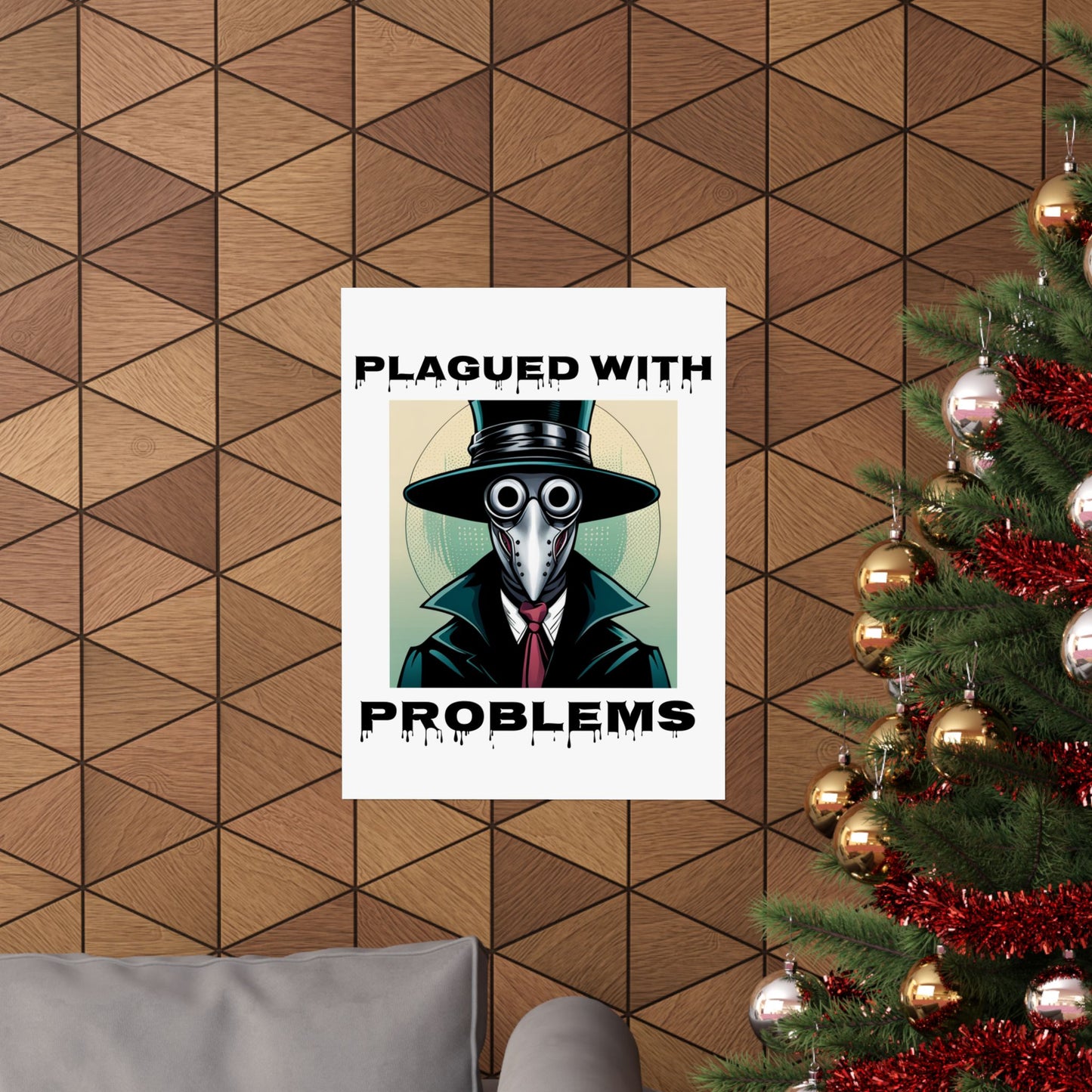 Vertical Poster - Digital Art Plagued With Problems Plague Doctor
