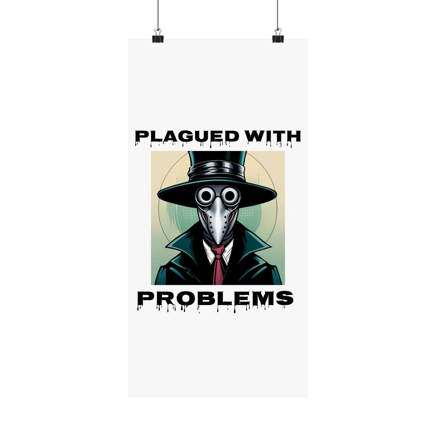 Vertical Poster - Digital Art Plagued With Problems Plague Doctor