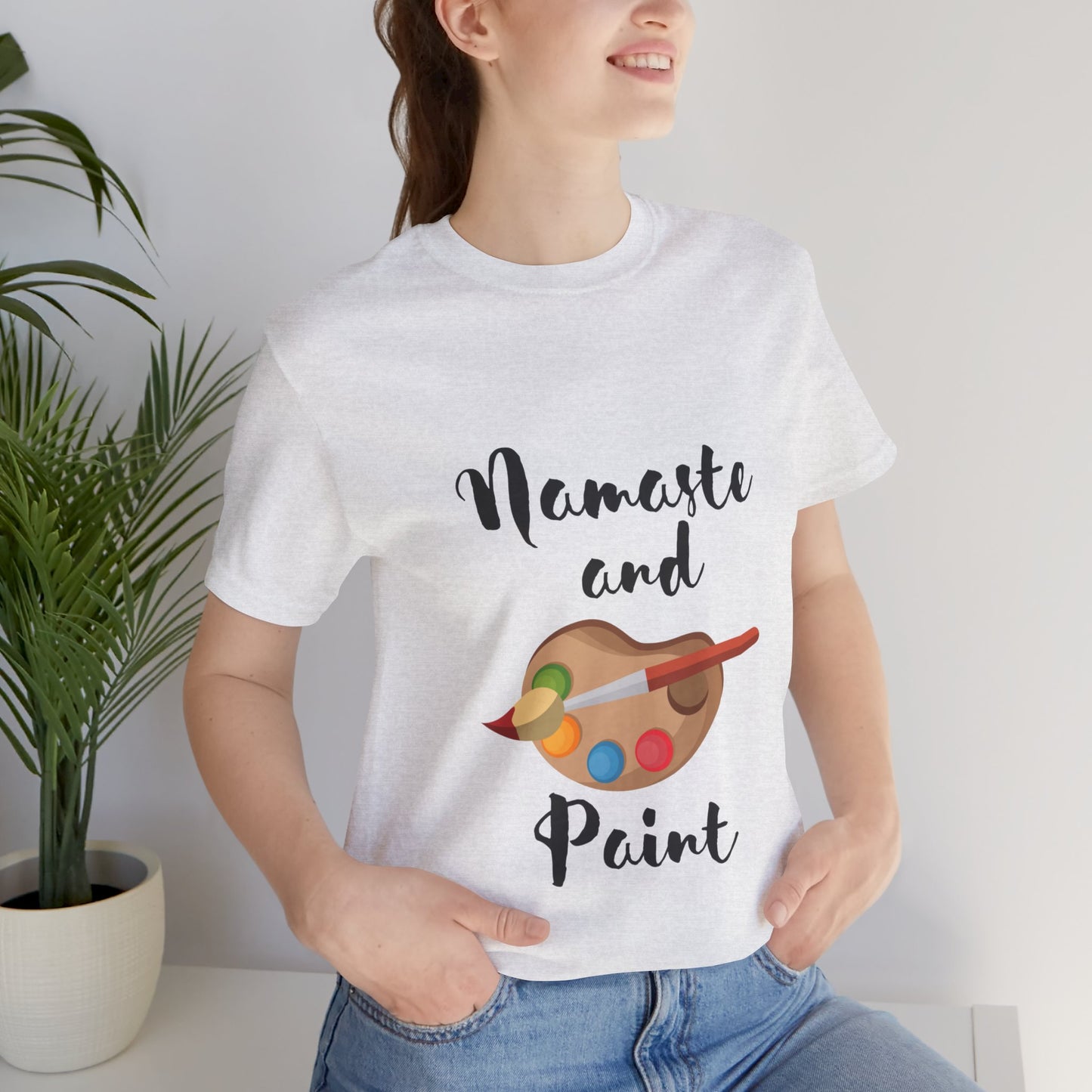 Namaste and Paint | Unisex Jersey Short Sleeve Tee