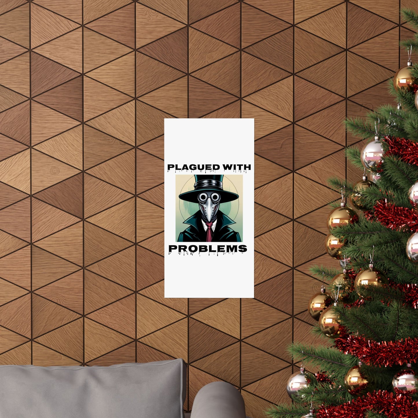 Vertical Poster - Digital Art Plagued With Problems Plague Doctor