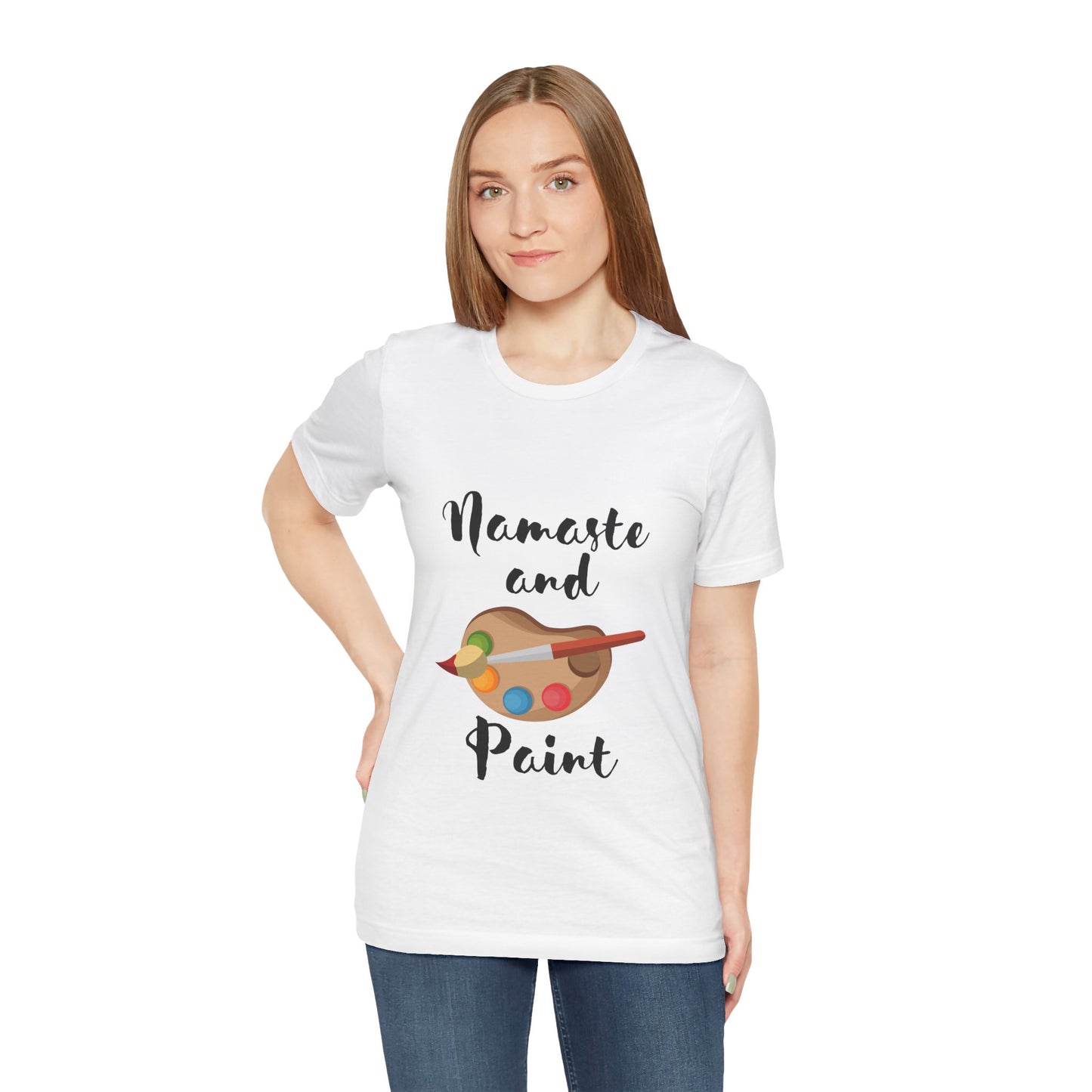 Namaste and Paint | Unisex Jersey Short Sleeve Tee