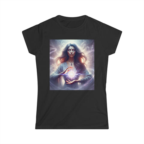 Women's Tee - Beautiful Woman Doing Reiki Light Worker Design