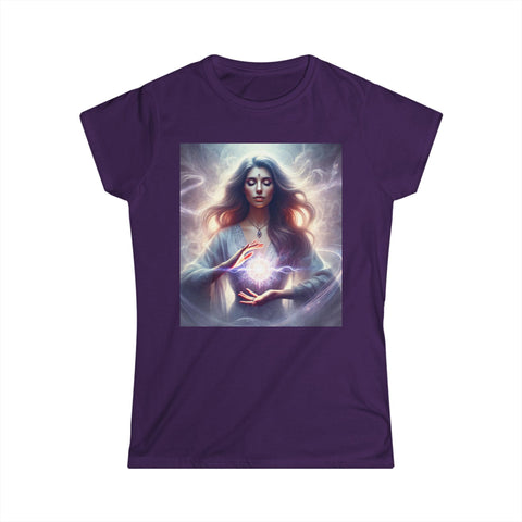 Women's Tee - Beautiful Woman Doing Reiki Light Worker Design