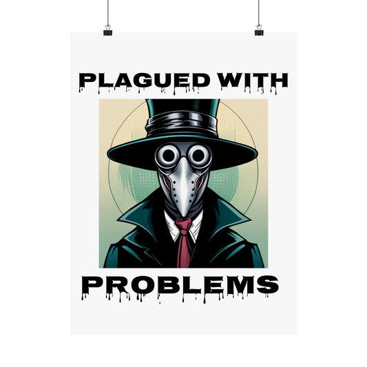 Vertical Poster - Digital Art Plagued With Problems Plague Doctor