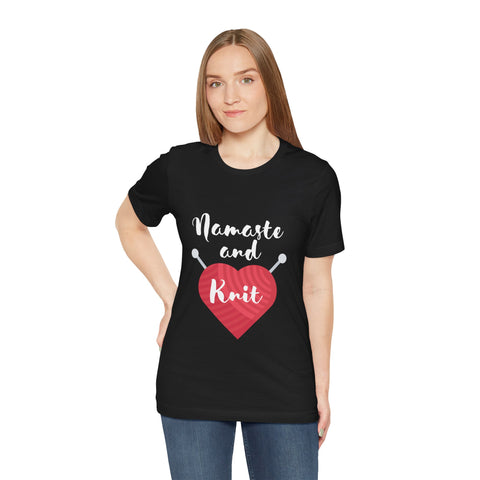 Namaste and Knit | Unisex Jersey Short Sleeve Tee