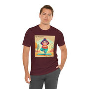 Yoga Tee - Cute Quirky Girl Tree Pose Shirt with 'Life Happens Yoga Helps'