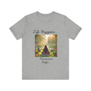 Life Happens, Meditation Helps Jersey Short Sleeve Tee