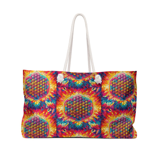 Flower of Life Weekender Bag