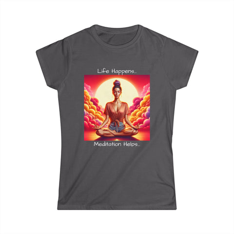 Meditation Helps... Softstyle Tee