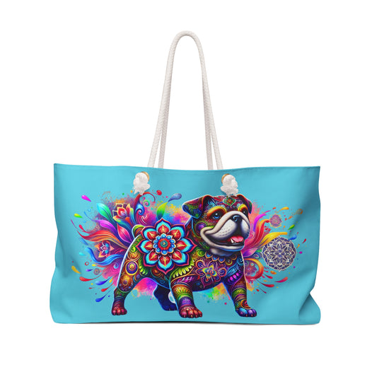 Colorful Bulldog Mandala Design