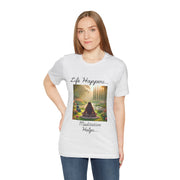 Life Happens, Meditation Helps Jersey Short Sleeve Tee