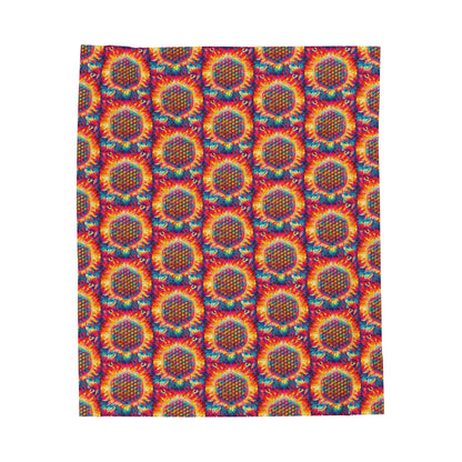 Metatron's Cube Velveteen Plush Blanket