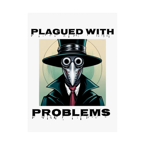 Vertical Poster - Digital Art Plagued With Problems Plague Doctor