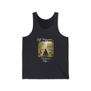 Life Happens Meditation Helps Unisex Tank