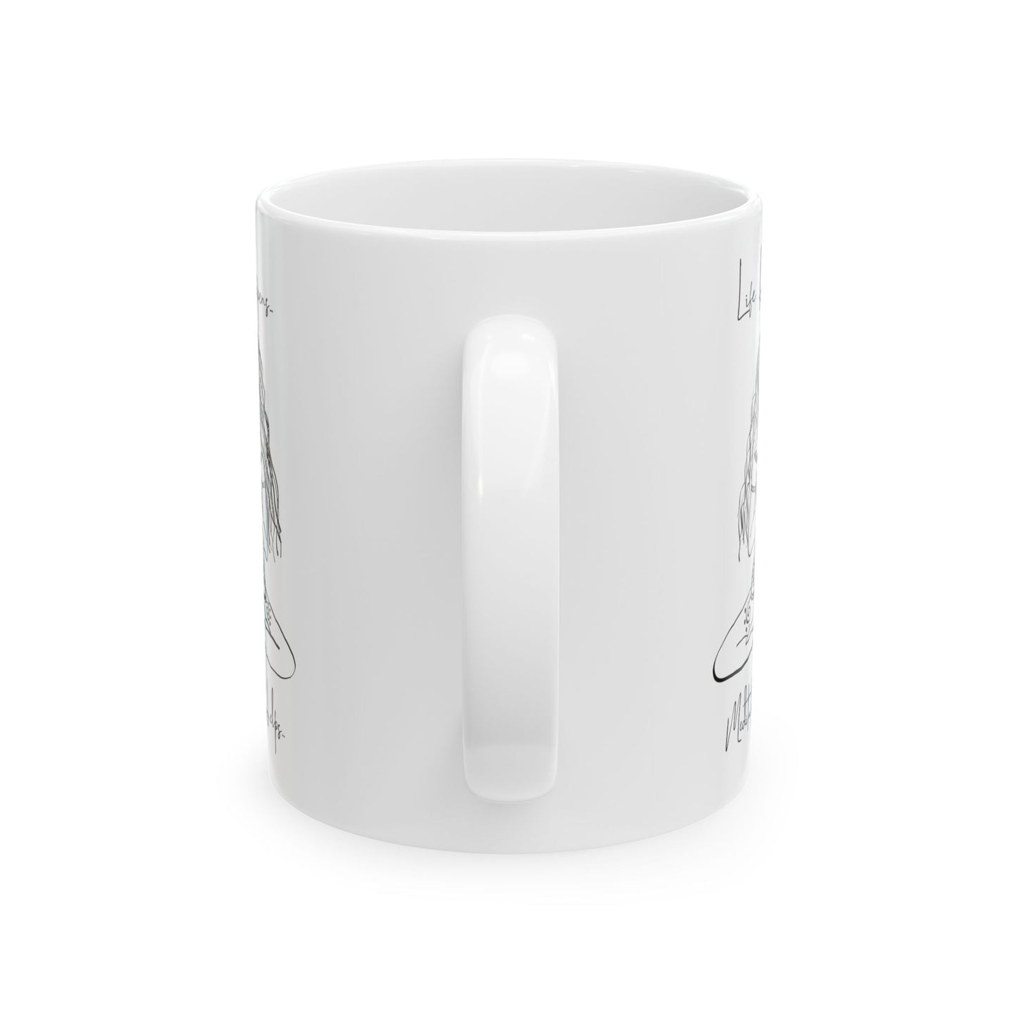 Meditation Helps...Ceramic Mug 15oz