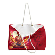Serenity Weekender Bag with Sunset Meditation Design