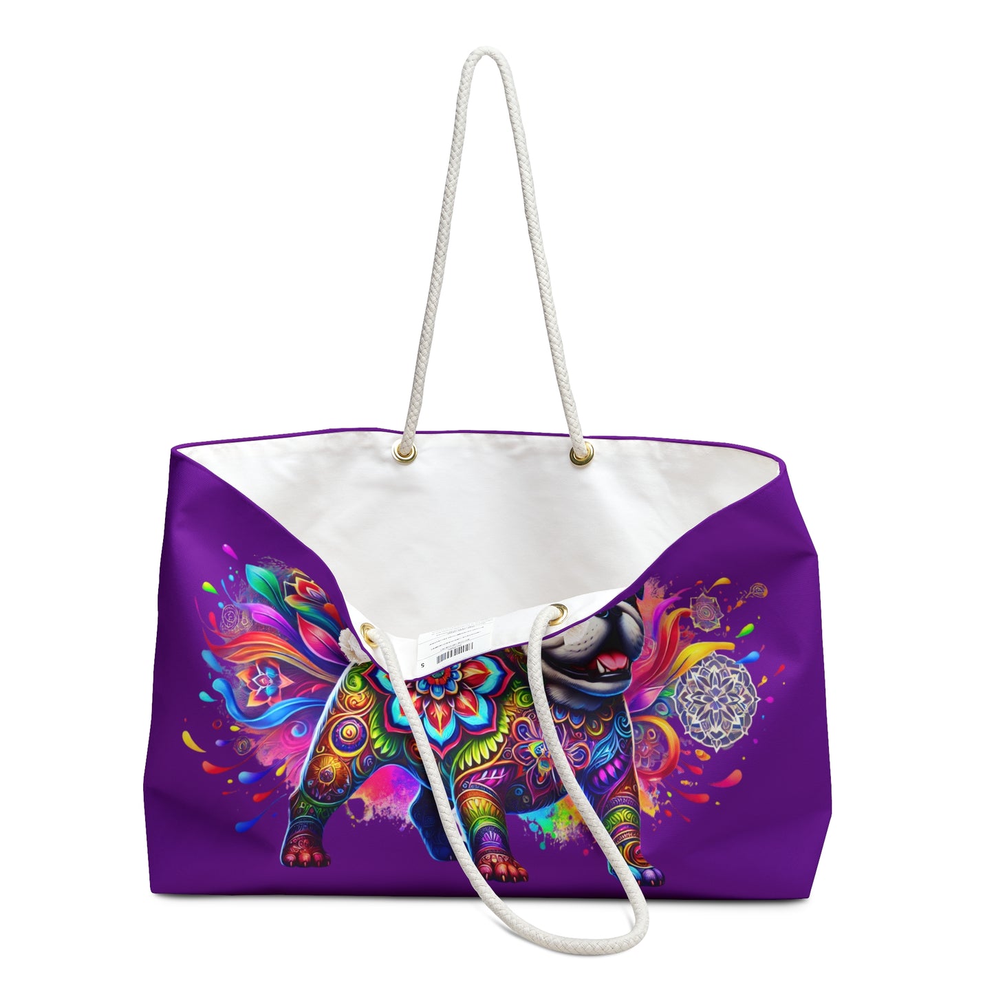 Colorful Bulldog Mandala Design