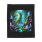 Velveteen Plush Blanket - Mystical Forest Fairies Design