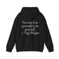 Hooded Sweatshirt with Cute Quirky Yoga Design - Life Happens Yoga Helps
