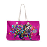 Colorful Bulldog Mandala Design