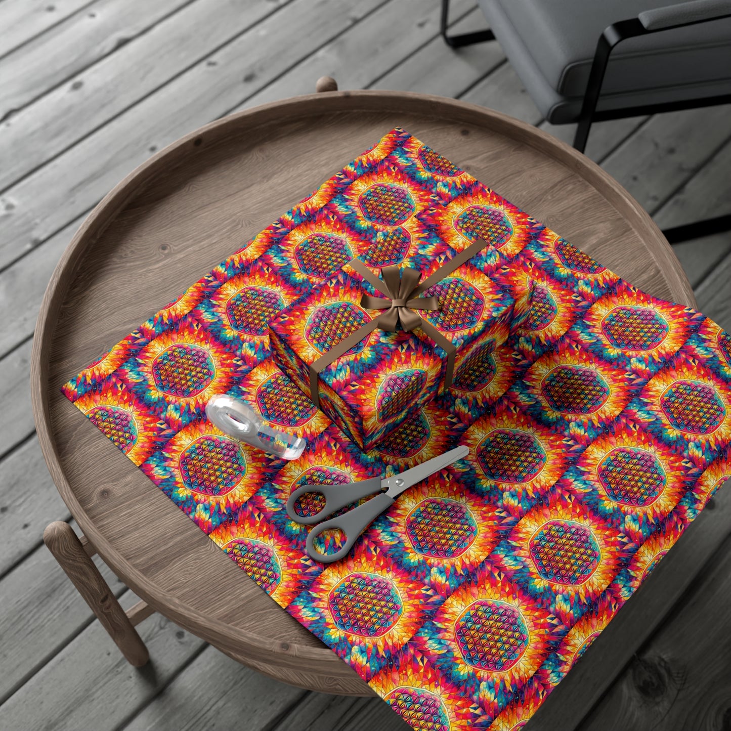 Flower of Life Gift Wrap Paper