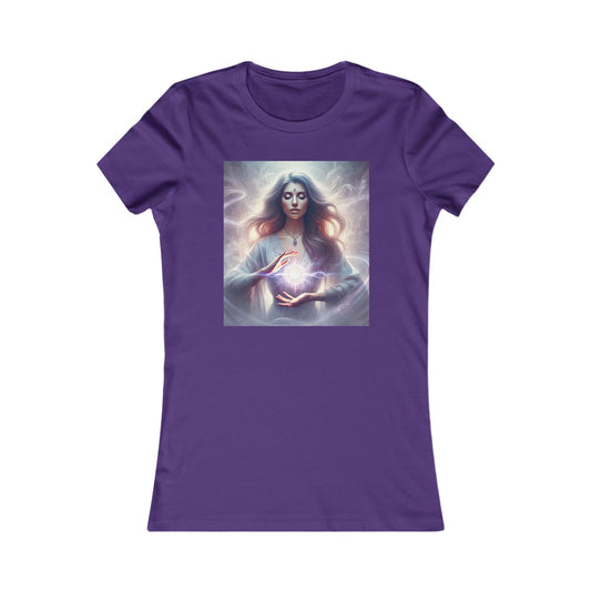 Women's Tee - Beautiful Woman Doing Reiki Light Worker Design