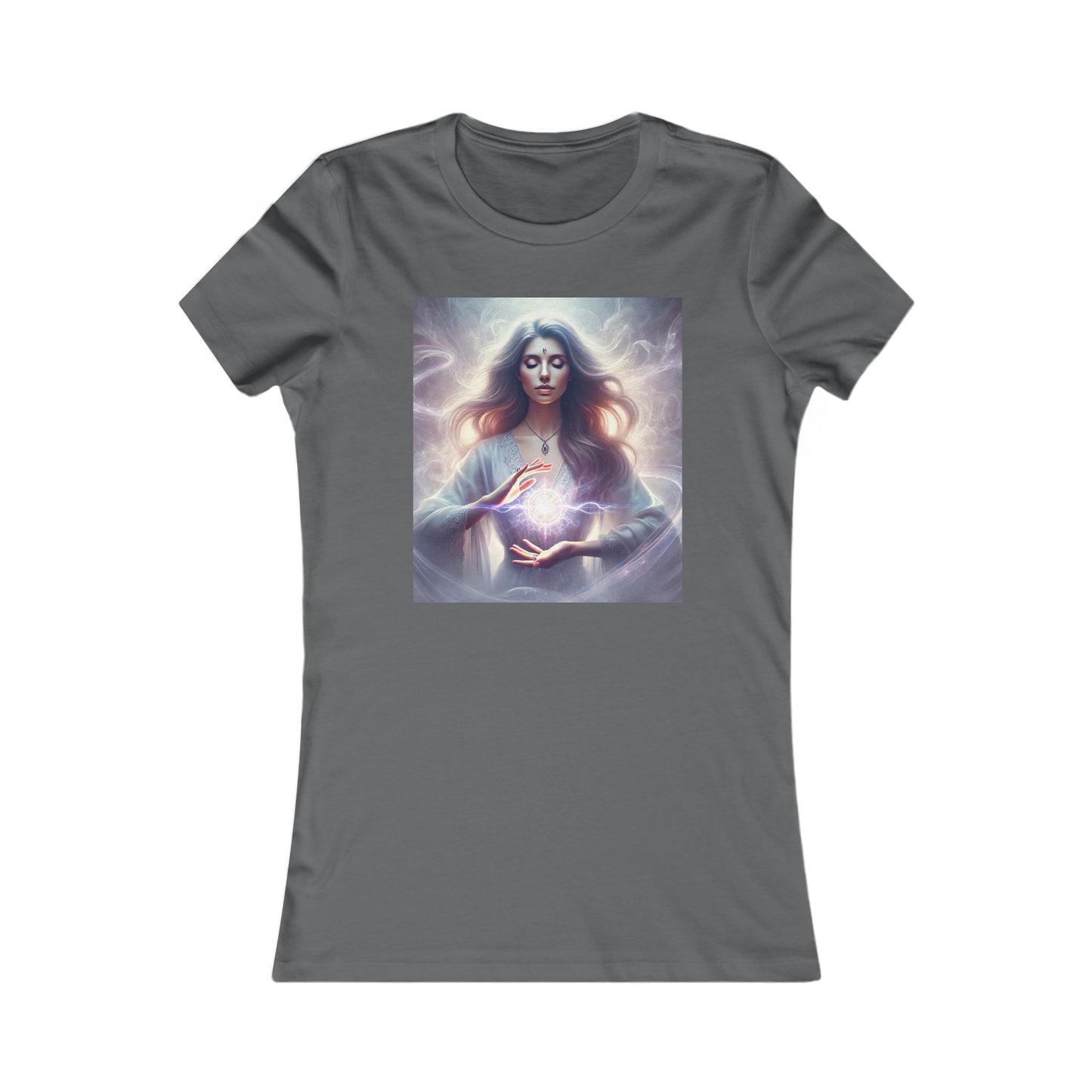 Women's Tee - Beautiful Woman Doing Reiki Light Worker Design