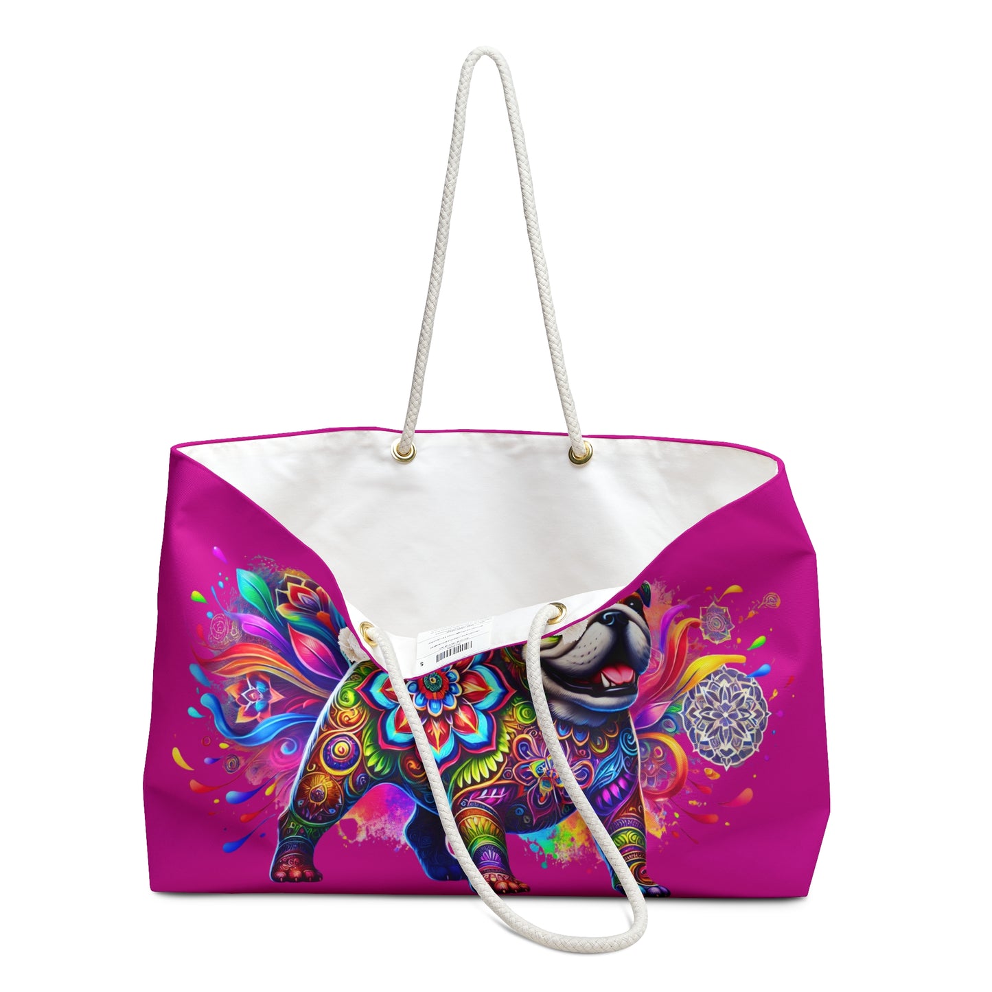 Colorful Bulldog Mandala Design