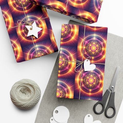 Metatron's Cube Gift Wrap Paper