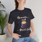 Namaste and Drink Coffee | Unisex Jersey Short Sleeve Tee