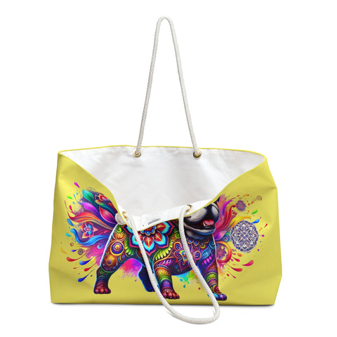 Colorful Bulldog Mandala Design