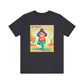 Yoga Tee - Cute Quirky Girl Tree Pose Shirt with 'Life Happens Yoga Helps'