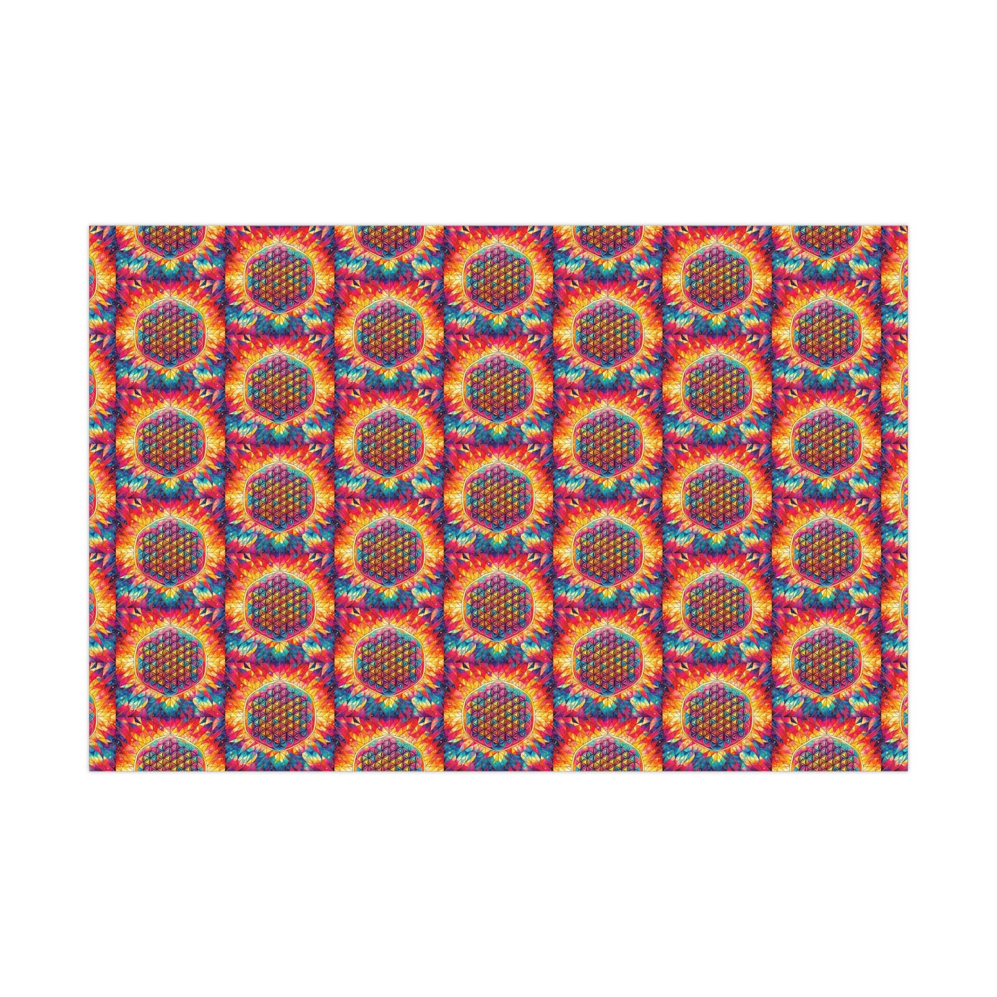 Flower of Life Gift Wrap Paper