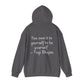 Hooded Sweatshirt with Cute Quirky Yoga Design - Life Happens Yoga Helps