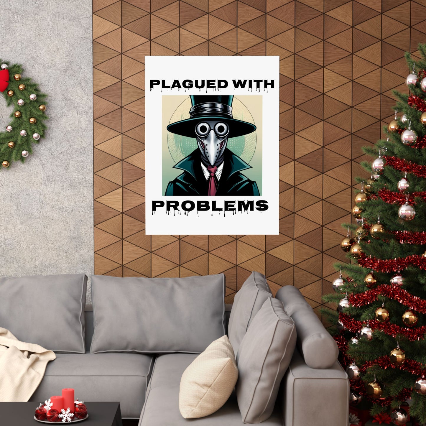 Vertical Poster - Digital Art Plagued With Problems Plague Doctor