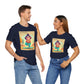 Yoga Tee - Cute Quirky Girl Tree Pose Shirt with 'Life Happens Yoga Helps'