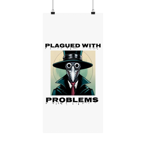 Vertical Poster - Digital Art Plagued With Problems Plague Doctor
