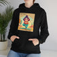 Hooded Sweatshirt with Cute Quirky Yoga Design - Life Happens Yoga Helps