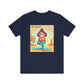 Yoga Tee - Cute Quirky Girl Tree Pose Shirt with 'Life Happens Yoga Helps'