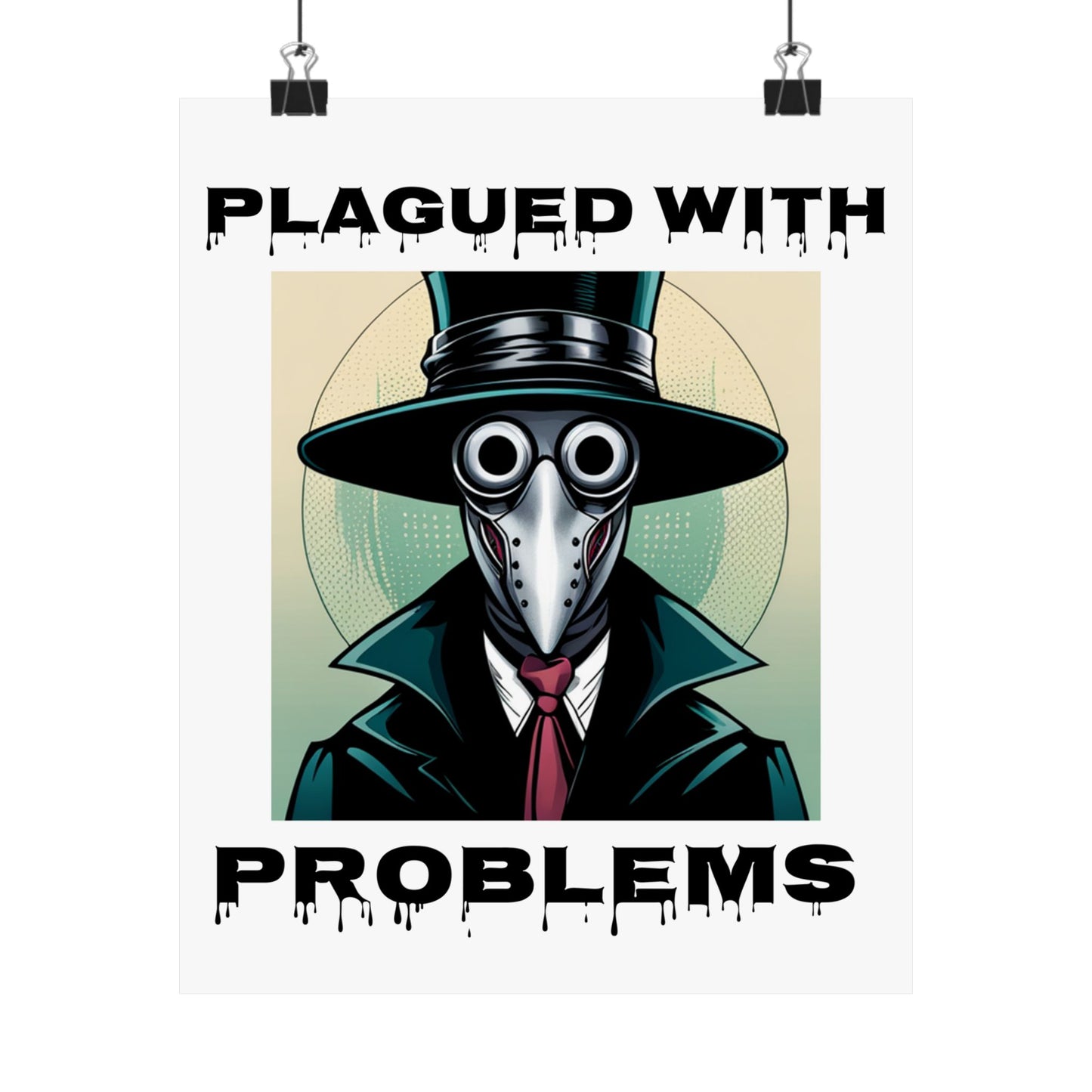 Vertical Poster - Digital Art Plagued With Problems Plague Doctor