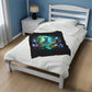 Velveteen Plush Blanket - Mystical Forest Fairies Design