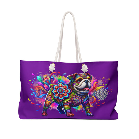 Colorful Bulldog Mandala Design