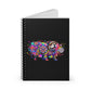 Colorful Mandal Bulldog Notebook - Spiral Notebook