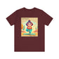 Yoga Tee - Cute Quirky Girl Tree Pose Shirt with 'Life Happens Yoga Helps'