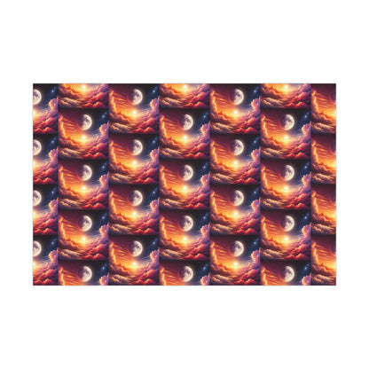 Sun and Moon Gift Wrap Paper