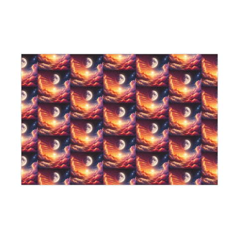 Sun and Moon Gift Wrap Paper