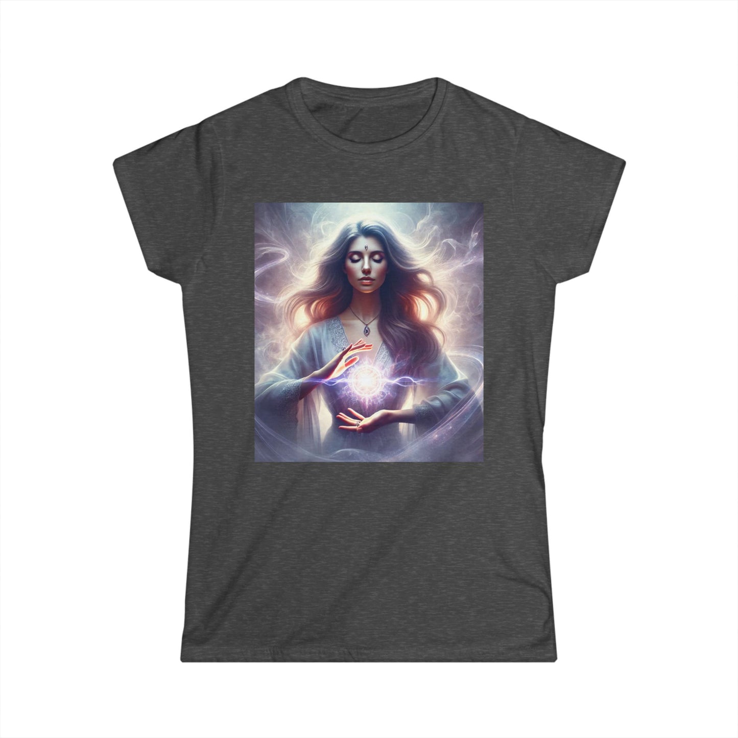 Women's Tee - Beautiful Woman Doing Reiki Light Worker Design