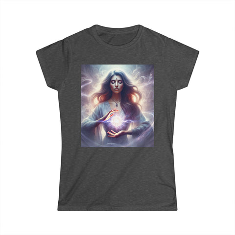 Women's Tee - Beautiful Woman Doing Reiki Light Worker Design