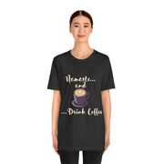 Namaste and Drink Coffee | Unisex Jersey Short Sleeve Tee