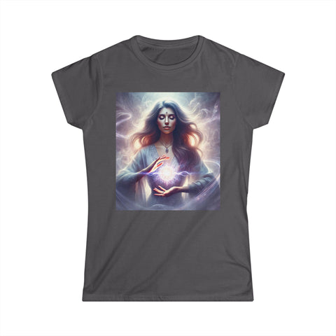 Women's Tee - Beautiful Woman Doing Reiki Light Worker Design